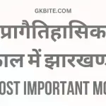 TOP 26 MCQ Pragaitihasik kal me jharkhand Objective Question Pragaitihasik kal me jharkhand