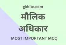 Maulik Adhikar MCQ in Hindi – मौलिक अधिकार Objective Quiz maulik adhikar mcq in hindi